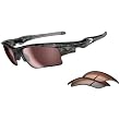 Oakley Fast Jacket XL Men's Polarized Sport Outdoor Sunglasses - Black Plaid/G30, VR50