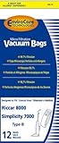 Genuine Riccar C15 Ecopure Vacuum Cleaner Bags - 12pk
