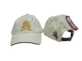 Arizona State Sun Devils ASU NCAA Cream with Yellow Logo Adult Adjustable Hat / Cap