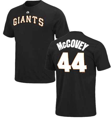 Willie McCovey Tee Shirt By Majestic (S=36)