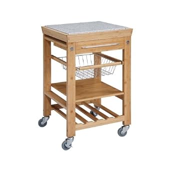 Set A Shopping Price Drop Alert For Linon Bamboo Inlaid Granite Top