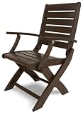 POLYWOOD 1900-MA Signature Folding Chair, Mahogany