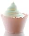 Peachy Pink Solid Color Textured Cupcake Wrappers - Set of 12 - Single, Standard Sized Fashion Cup Cake Liners