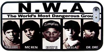 NWA ICE CUBE DR DRE EAZY E RAP HIP HOP ~ Image Design Hard Back Case cover skin for Apple Iphone 5 5S