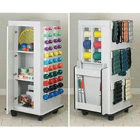 Bayside MaxRac - CabinetRac WITH Mirror - Vangaurd series Model 5102B - Storage rac system Physical Therapy / Exercise Equipment Storage Item# 5102B