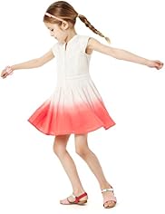 Pure Cotton Dip Dye Cut-Out Dress