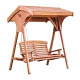 from AFK Garden Hand Crafted Garden Roofed Apex Swing Seat (Teak)