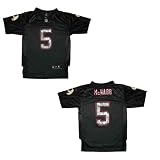 Youth / Boys NFL Washington Redskins McNabb #5 Athletic Comfortable Fit Short Sleeve Jersey Shirt - Black (Size: 14-16)