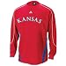 Kansas adidas Men's NCAA L/S Shooting Shirt