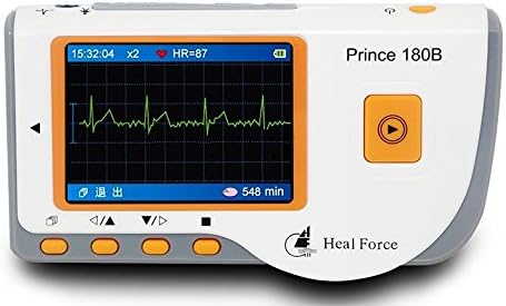 Portable Heart ECG Monitor Software Electrocardiogram CE Health Monitor Rapid ECG EKG Tester Easy Handheld Prince 180b