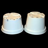Orchid Pot - 8 inch - White - 10 pack