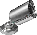Clover OC285B Additional Night Vision Camera, 1/3'' color CCD with 330 lines of resolution, 11 Super LEDs for 0.0 lux minimum illumination, 3.6mm wide-angle lens, Weatherproof metal housing, Includes mounting hardware, 6-pin DIN connection for C1714DVR, C1704DVR