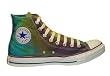 Converse Chuck Taylor All Star Hi Top Custom Green Multi Color Tie Dye Hand Dyed
