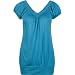 FULL TILT Womens Crocheted V-Neck Top - Turquoise
