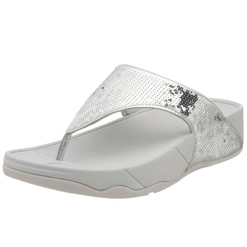41XxuwRNKFL. SL500  FitFlop Womens Electra Thong SandalSilver7 M US