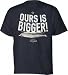 Mens Dallas Cowboys Ours Is Bigger Navy Stadium Tshirt