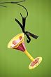 Coffee, Chocolate, Men: The Richer the Better! Martini Christmas Ornament