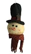 13" Country Heritage Plush Snowman Head Christmas Ornament