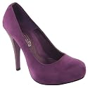 Womens High Heeled Suede Platform Shoes