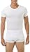 Underworks Mens Performance Cotton Compression Crew Neck T-Shirt - for Workouts, Slimming, and as Undershirt