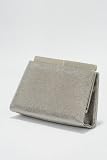Leather Evening Bag - Silvered Pewter Leather