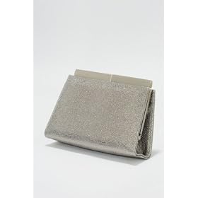 Leather Evening Bag - Silvered Pewter Leather