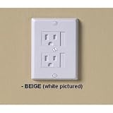 KidCo Universal Outlet Cover 3 Pack Beige