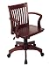 Kitchen & Housewares : Office Chair - Office Star - 105CHY - Deluxe Wood Bankers Chair in Cherry Finish with Wood Seat