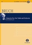 Produkt-Bild: Konzert Nr. 1 g-Moll: op. 26. Violine und Orchester. Studienpartitur + CD.: Eulenburg+pocket Score AND Audio CD (Eulenburg Audio+Score)