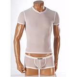 Manstore 2-06192, weiß, Größe S, V-Shirt Hysterie für Männer