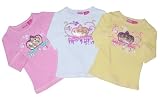 Toddler Girls' Cotton Knit Top with 3/4 Length Sleeves