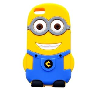 @ble® 4-in-1 Despicable Me 3D Silicone Case Cover for iPhone 5 / 5S(YE#BU)