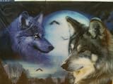 3D Lenticular Stereoscopic Print Paint Picture - Wolf