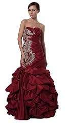 Sweetheart Satin Mermaid Ruched Beaded Prom Dress 
