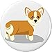 Cute Corgi Puppy Dog 1.25â€ Pinback Button Pin