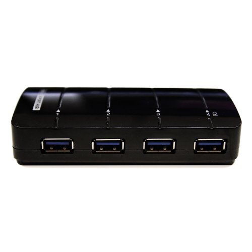 LB1 High Performance New USB 3.0 Hub 4-Port Super Speed for Asus 13.3" ZENBOOK Ultrabook 4 GB Memory and 128 GB Solid State Drive Silver UX31A-R5102H 4 Ports USB 3.0 Hub with 3 USB 3.0 Data Ports+1 Smart Charging Port (5V/1.5A) with 5V 2A Power Adapter