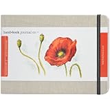 Global Art Materials 5-1/4-Inch by 8-1/4-Inch Travelogue Watercolor Book, Large Landscape