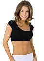 Tiny Sporty Backless Scoop-Neck Crop Tee with Trendy Mid-Back Tie from Hot Fash Tops - DASH Black