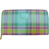 Baekgaard Hold Everything Wallet by Vera Bradley Tartan Brights-Caribbean Blue
