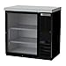 Beverage Air BB36HC-1-FG-B-27 36" (1) Section Bar Refrigerator - Swinging Glass Door, 115v