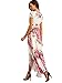 Milumia Women's Vintage Floral Print Split Wrap Maxi Dress X-Large White