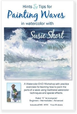 Hints & Tips for Painting Waves in Watercolor with Susie Short