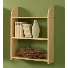 Wandregal H�ngeregal 3 B�den, Kiefer massiv, natur