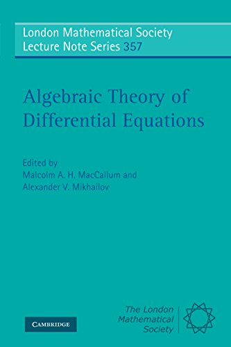 Algebraic Theory of Differential Equations (London Mathematical Society Lecture Note Series)