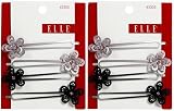 Elle Flower Bobby Pins, 4 ct, 2 ct (Quantity of 3)