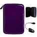 Durable Slim Protective Eva Storage Carrying Cube Cover Case with Mesh Pocket for Sony PRS-950 Electronic Reader eReader Device ( PRS 950 PRS950 )(Compatible with all colors) + Indlues a 4-Inch Determination Hand Strap + Black Clip On Brighty XtraFlex LED Light Flexible Goose Neck