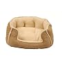 Happy Tails Designer Corduroy Cozy Pet Bed, Taupe