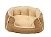 Happy Tails Designer Corduroy Cozy Pet Bed, Taupe