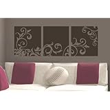 Decorative Flower Panel vinyl wall lettering words sticky art home decor quotes stickers decals