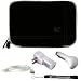Grey Black Limited Edition Stylish Sleeve Premium Cover Case with Aerotechnology Protection and with front pocket for accessories For Barnes & Noble NOOK COLOR eBook Reader Tablet + Includes a eBigValue (TM) Determination Hand Strap + Includes a Travel USB Car Charger Kit + Includes a USB Data Sync Cable for your eReader + Includes a Travel USB Home Wall Charger Kit